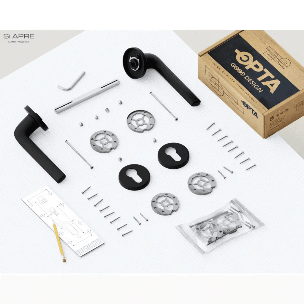 Rozeta okrągła Roana WB pod wkładkę Czarna, 5907609713803, Si Apre