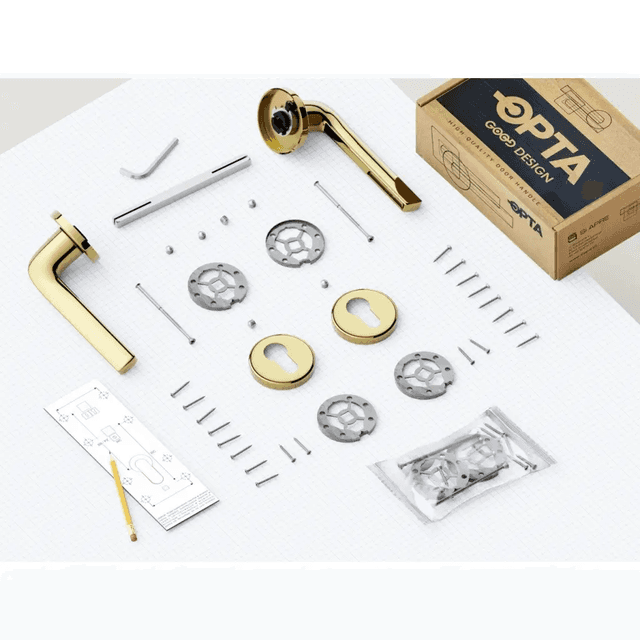 Rozeta okrągła WB pod wkładkę Złota, 5907609715784, Si Apre