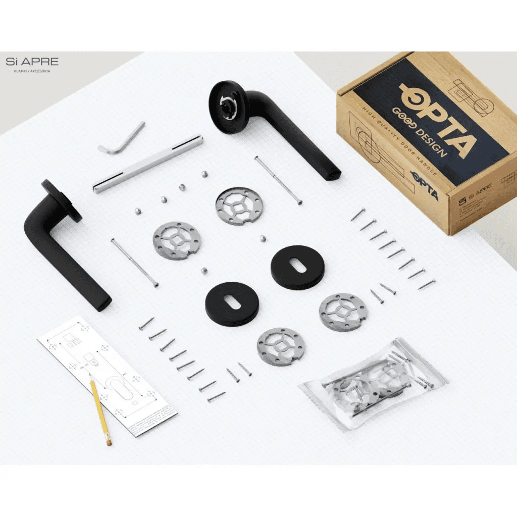 Rozeta okrągła Roana WK pod klucz Czarna, 5907609713797, Si Apre