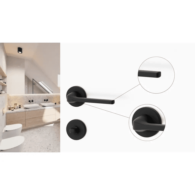 Rozeta okrągła do WC Czarna, 5907609713810, Si Apre