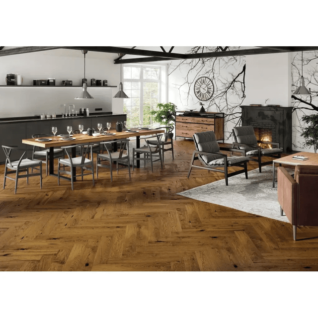 Dąb Brown Sugar Jodła Klasyczna 130 1WC000006 14 mm, Barlinek